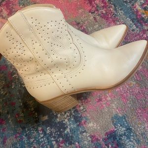 Dolce Vita Stud Leather Cowgirl Booties